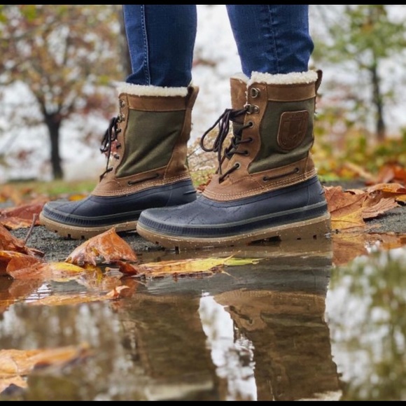 Sperry Men’s Ice Bay Tall Boot - Brown/Olive - Picture 13 of 13